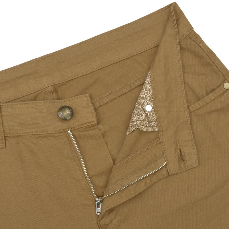 Šlic pantalona za muškarce boje senfa sa teksturom i 5 džepova - Gagliardi Srbija