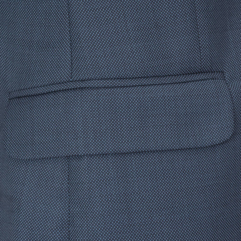 Cloth Ermenegildo Zegna Mid Blue Birdseye Suit - Gagliardi