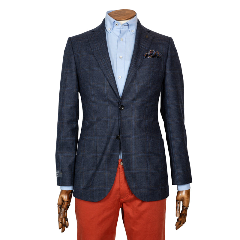 Sako Reda vuneni plavi kocka