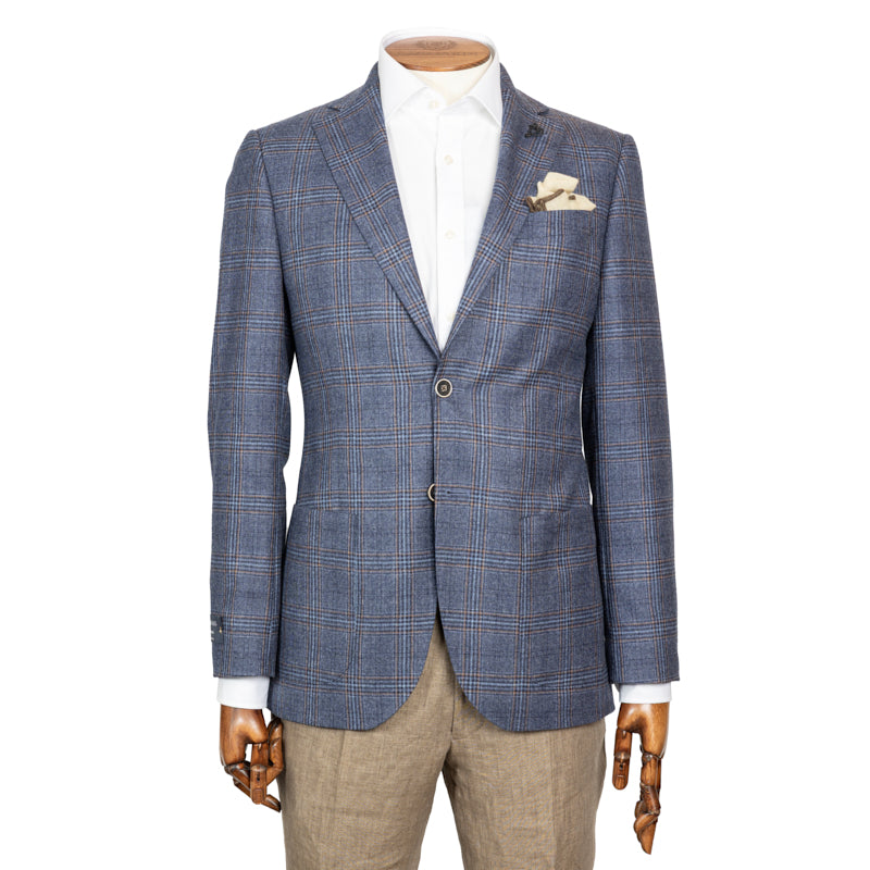 Sako Reda vuneni denim kocka