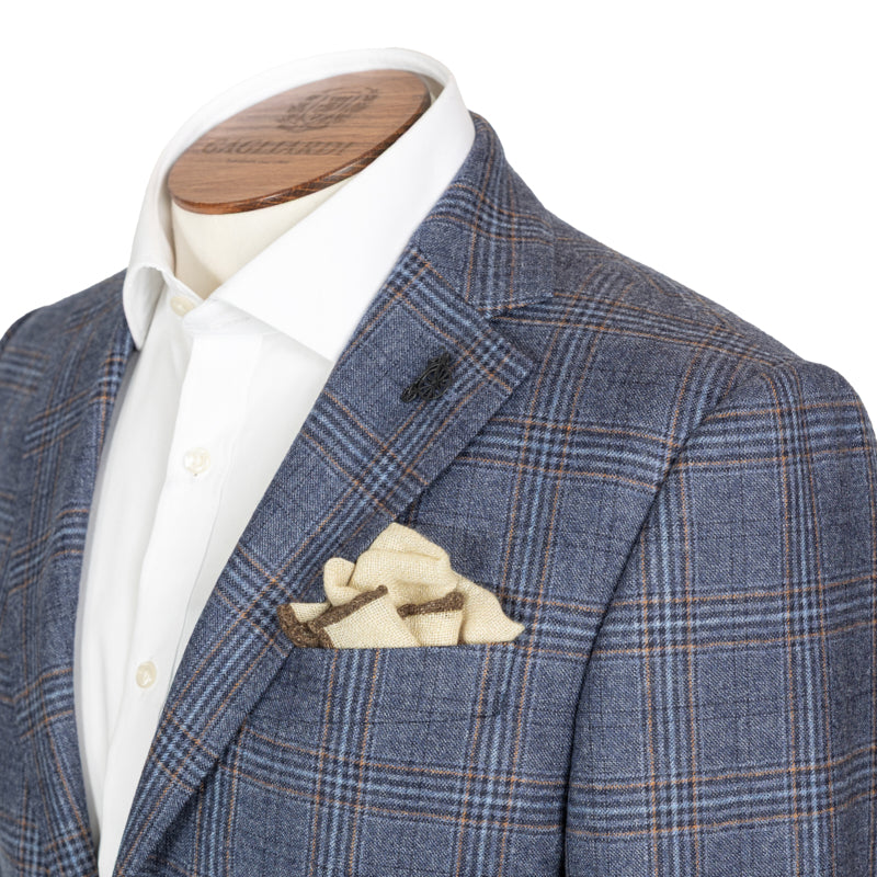 Sako Reda vuneni denim kocka