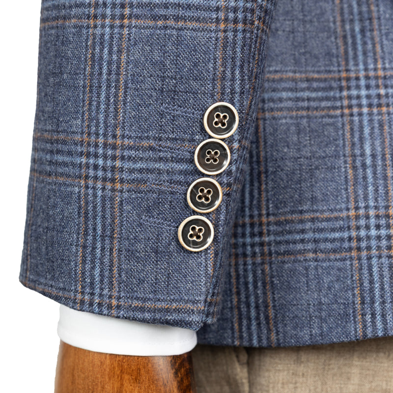 Sako Reda vuneni denim kocka