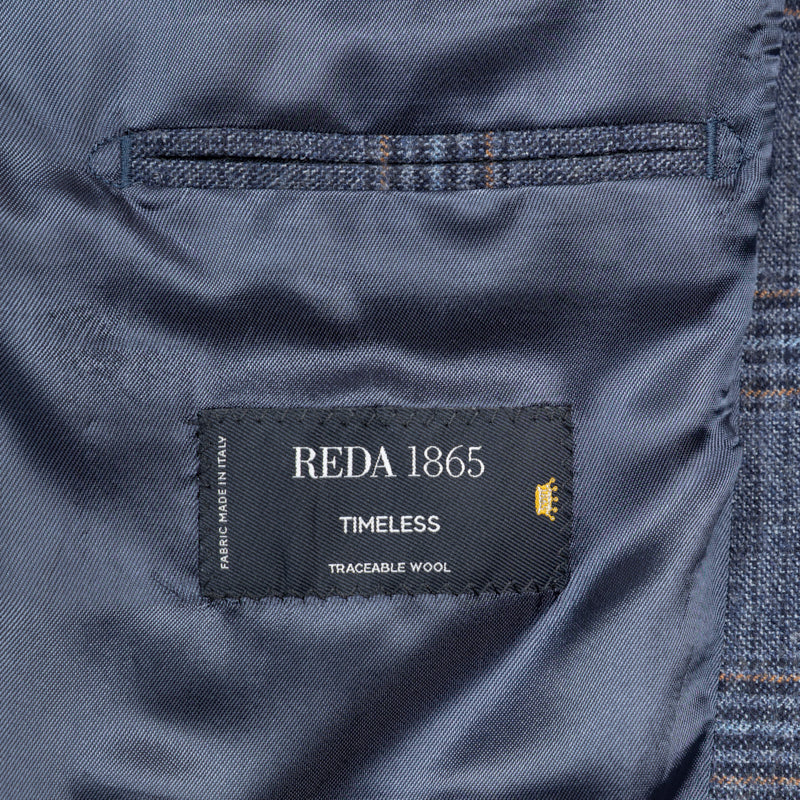 Sako Reda vuneni denim kocka