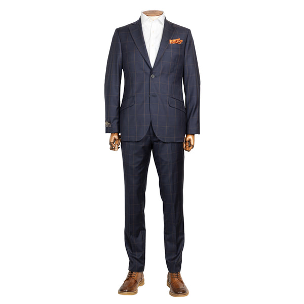 Odelo plavo Canonico Barberis check dizajn