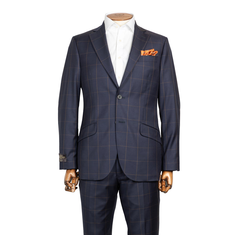 Odelo plavo Canonico Barberis check dizajn