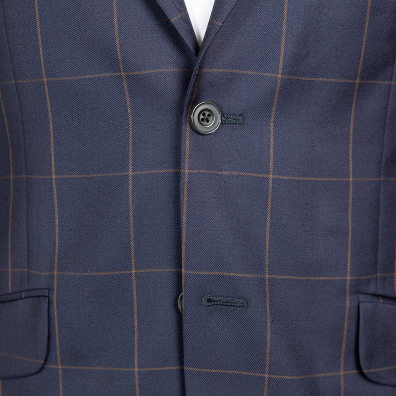 Odelo plavo Canonico Barberis check dizajn