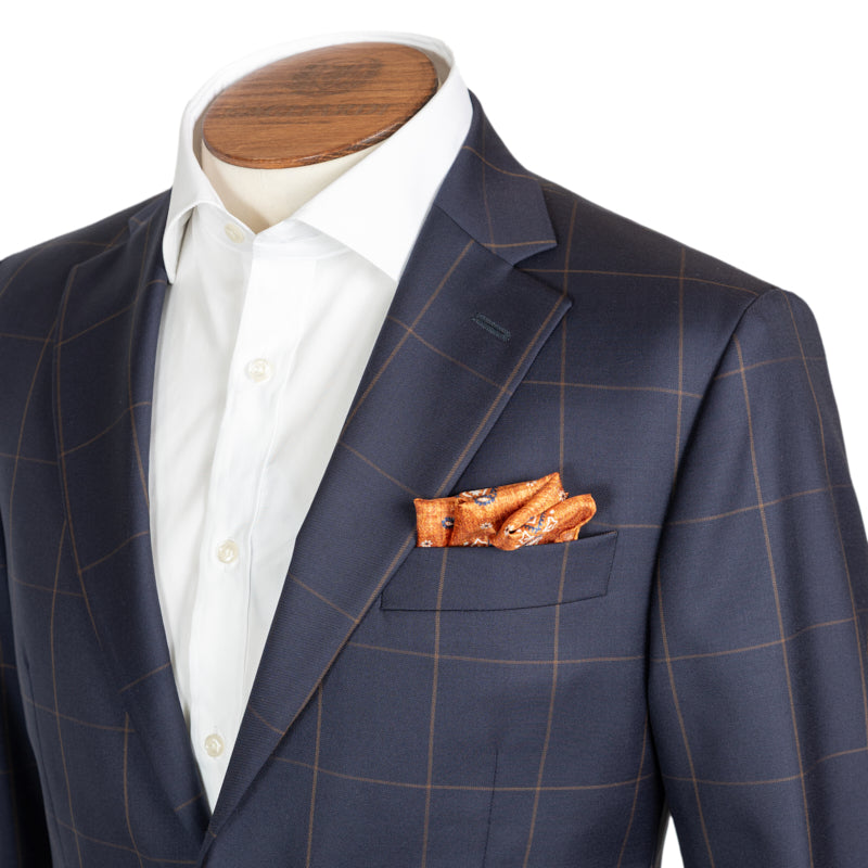 Odelo plavo Canonico Barberis check dizajn