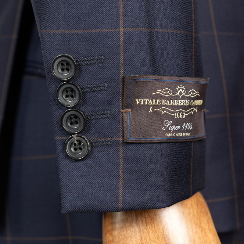 Odelo plavo Canonico Barberis check dizajn