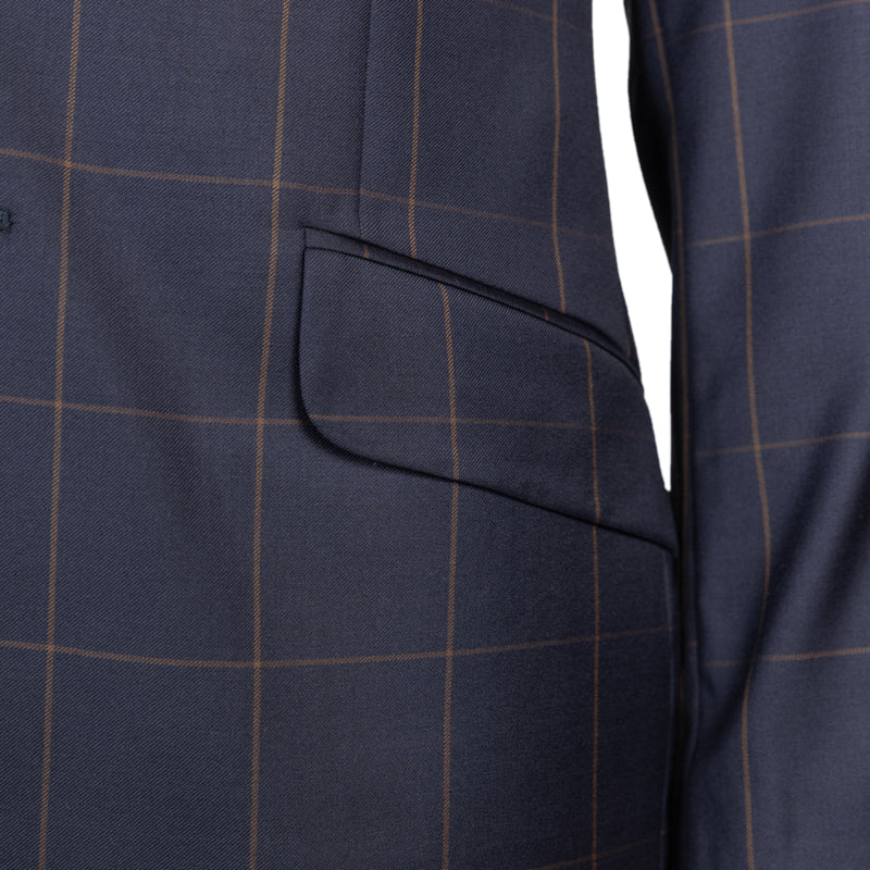 Odelo plavo Canonico Barberis check dizajn