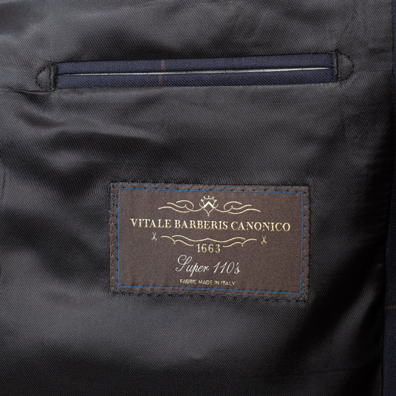 Odelo plavo Canonico Barberis check dizajn