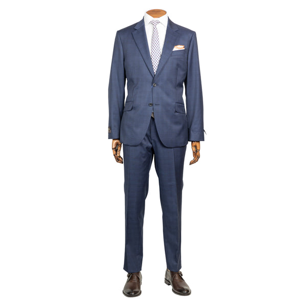 Odelo plavo Canonico Barberis glen check dizajn