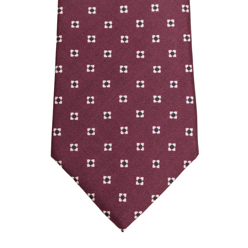 Kravata svilena bordo sa dezenom