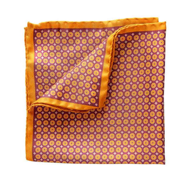 Maramica džepna narandjasta svilena