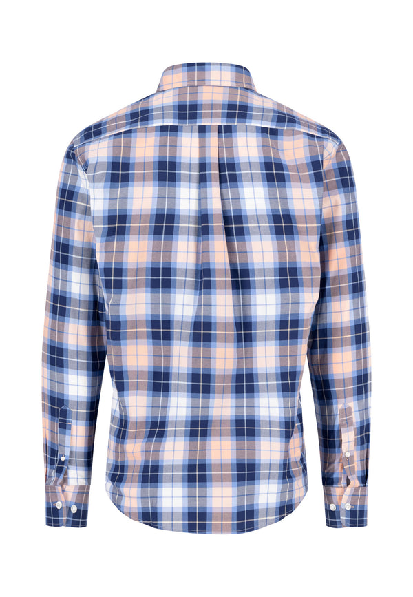 Košulja boje breskve twill check dezen