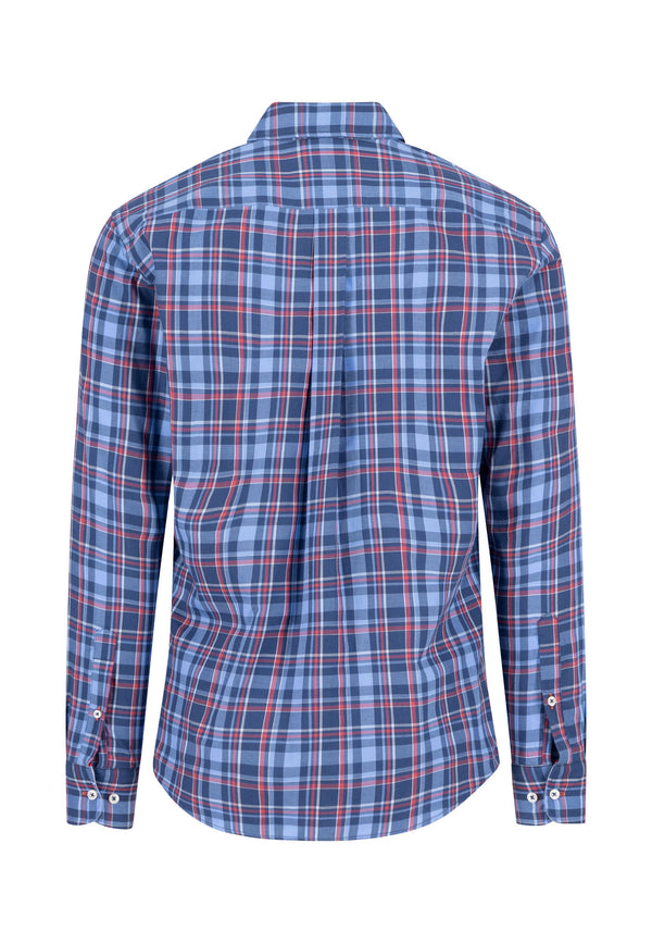 Košulja plava twill check dezen