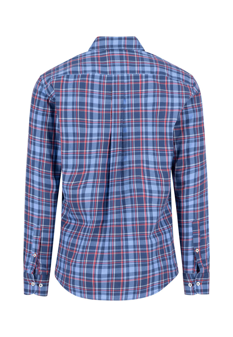 Košulja plava twill check dezen