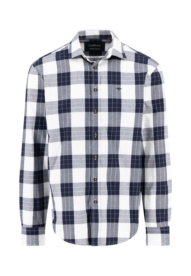 Košulja teget flanelna check