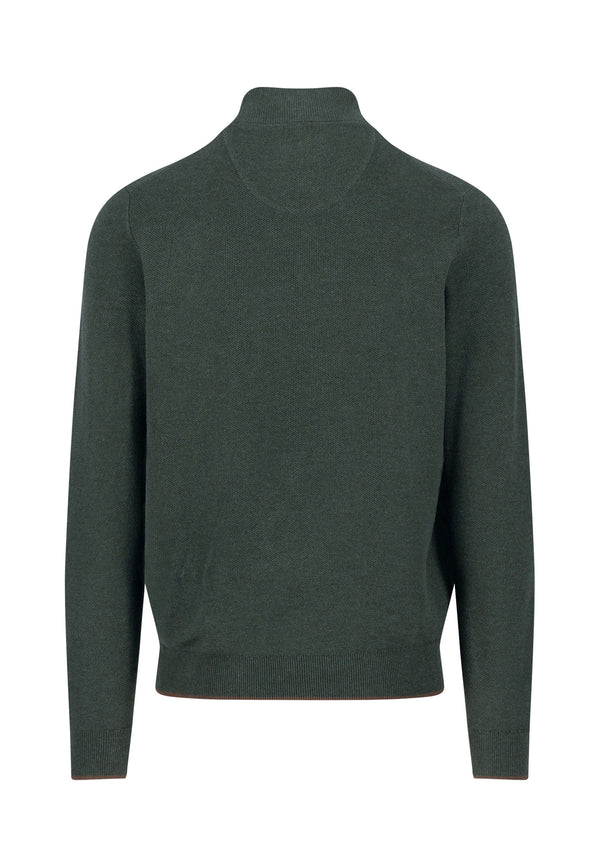 Džemper sa dugmadima na kragni u zelenoj boji