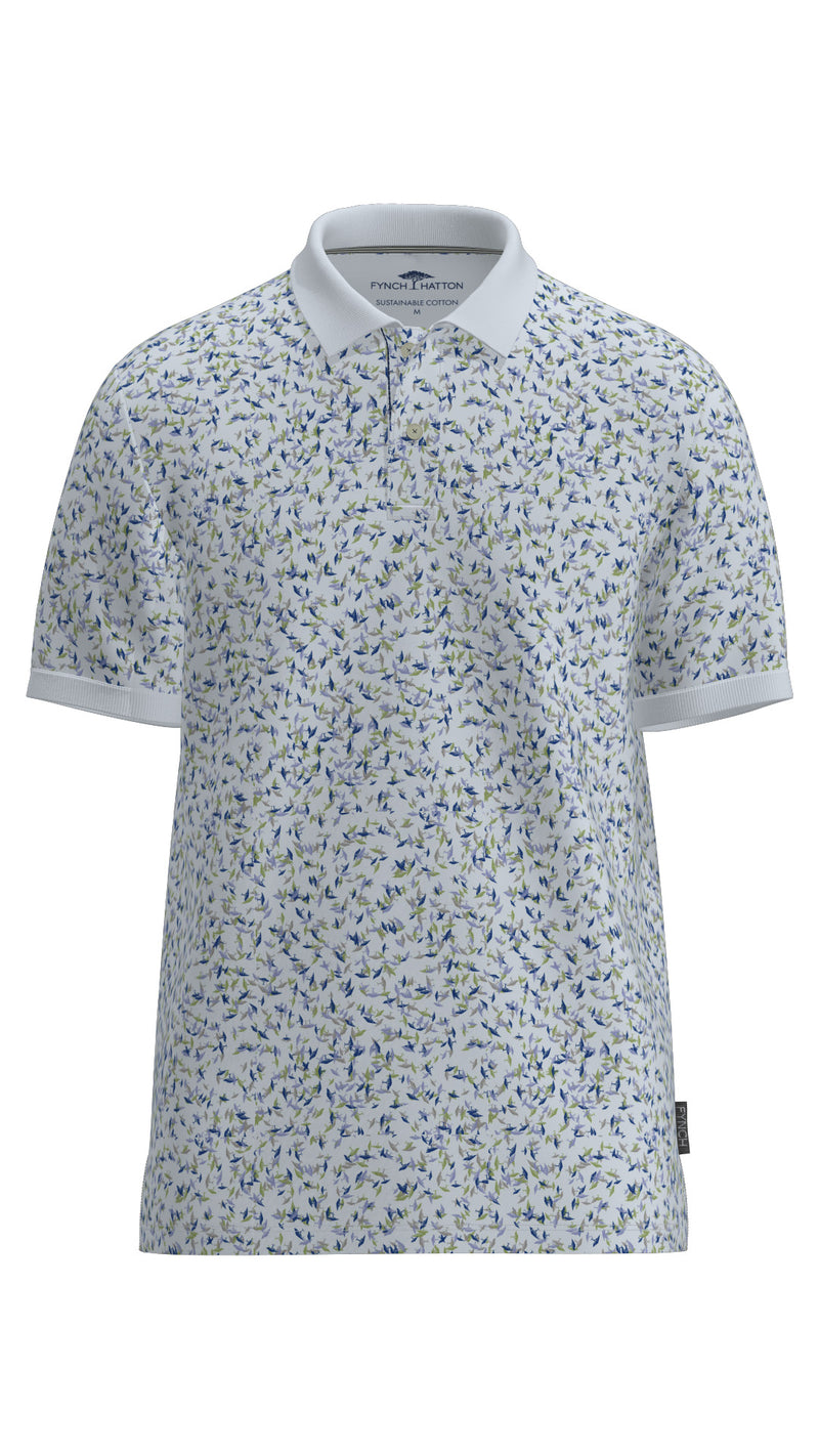 Polo Majica bela dezen