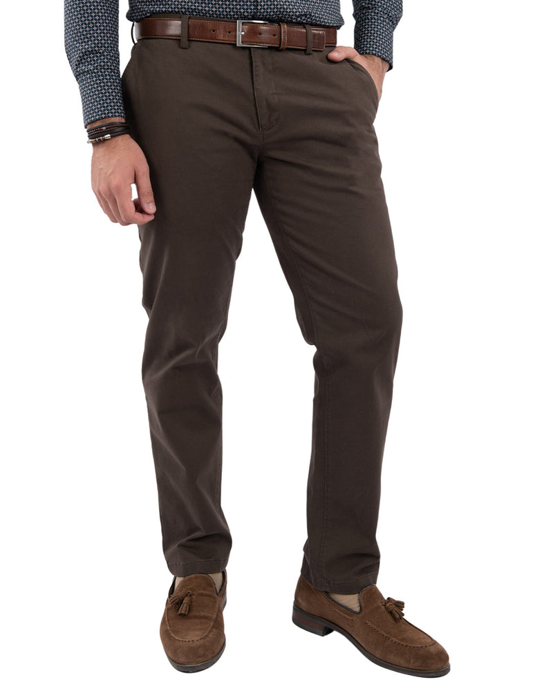 Pantalone  Chino Smeđe Twill