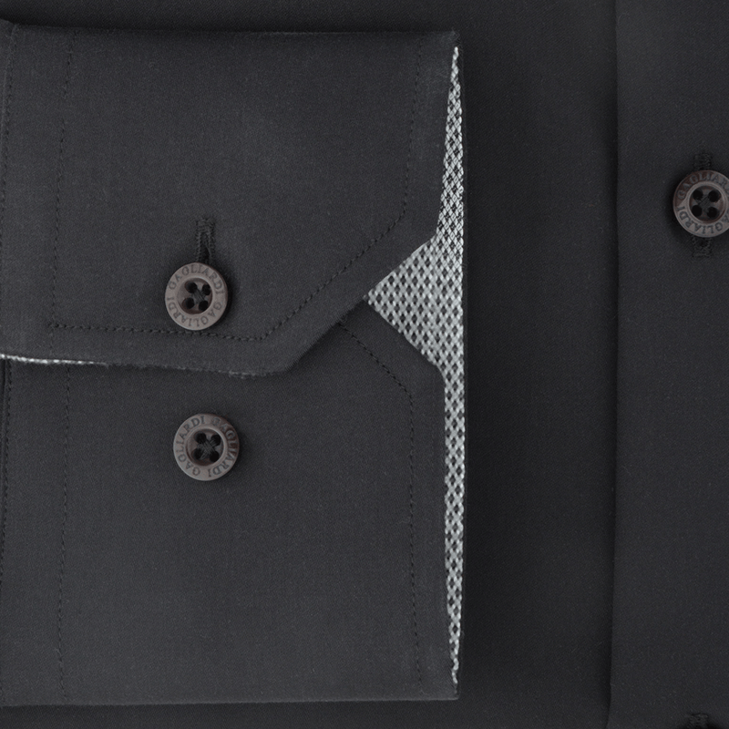 Crna melicizirana košulja sa dezenom - Gagliardi