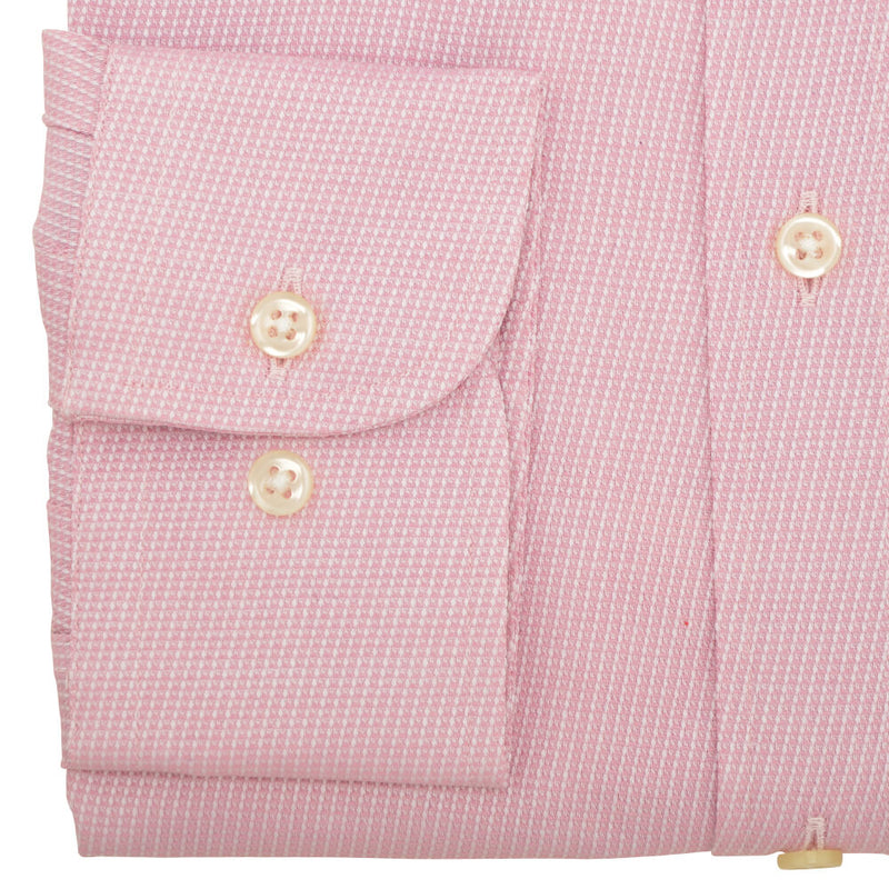 Roza košulja sa sečenom kragnom i dijagonalnim tkanjem - Gagliardi