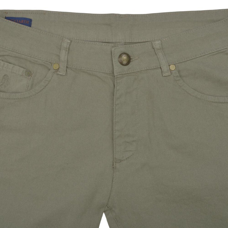 Maslinaste pantalone sa pet džepova, rastegljive - Gagliardi Srbija