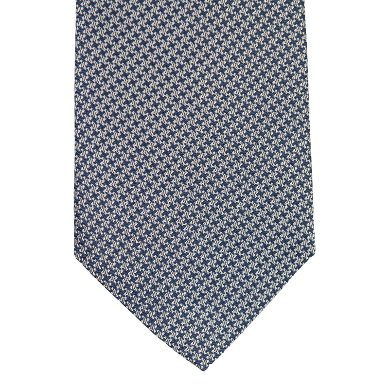 Puppytooth kravata srebrne boje - Gagliardi Srbija
