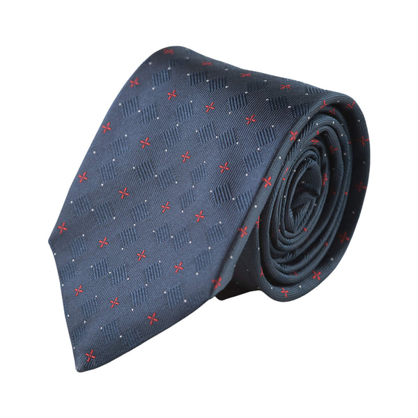 Plava kravata sa crvenim krstovima - Gagliardi Srbija