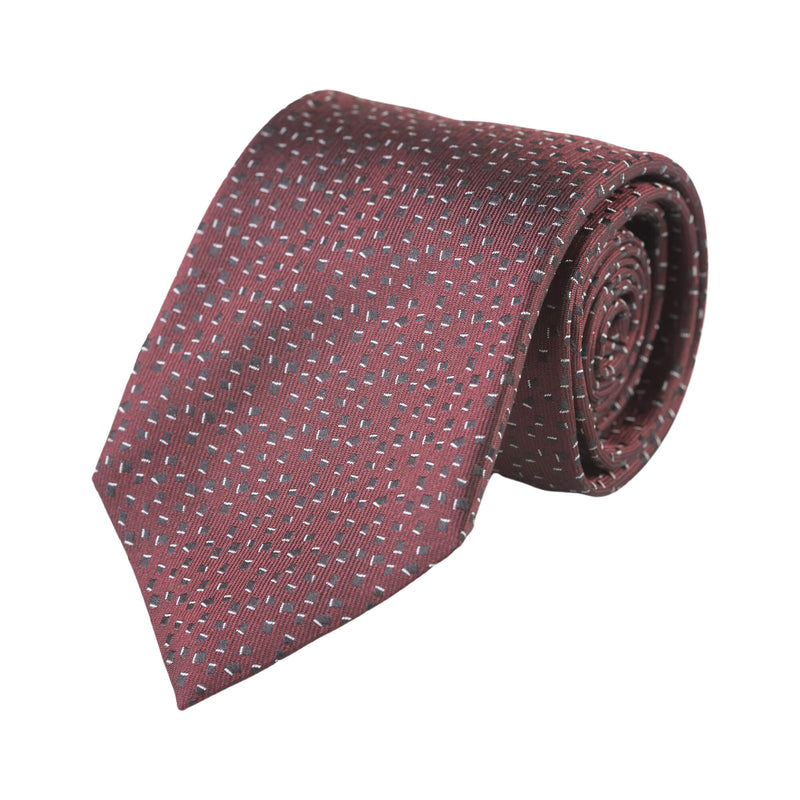 Bordo kravata sa geometrijskim oblicima - Gagliardi Srbija